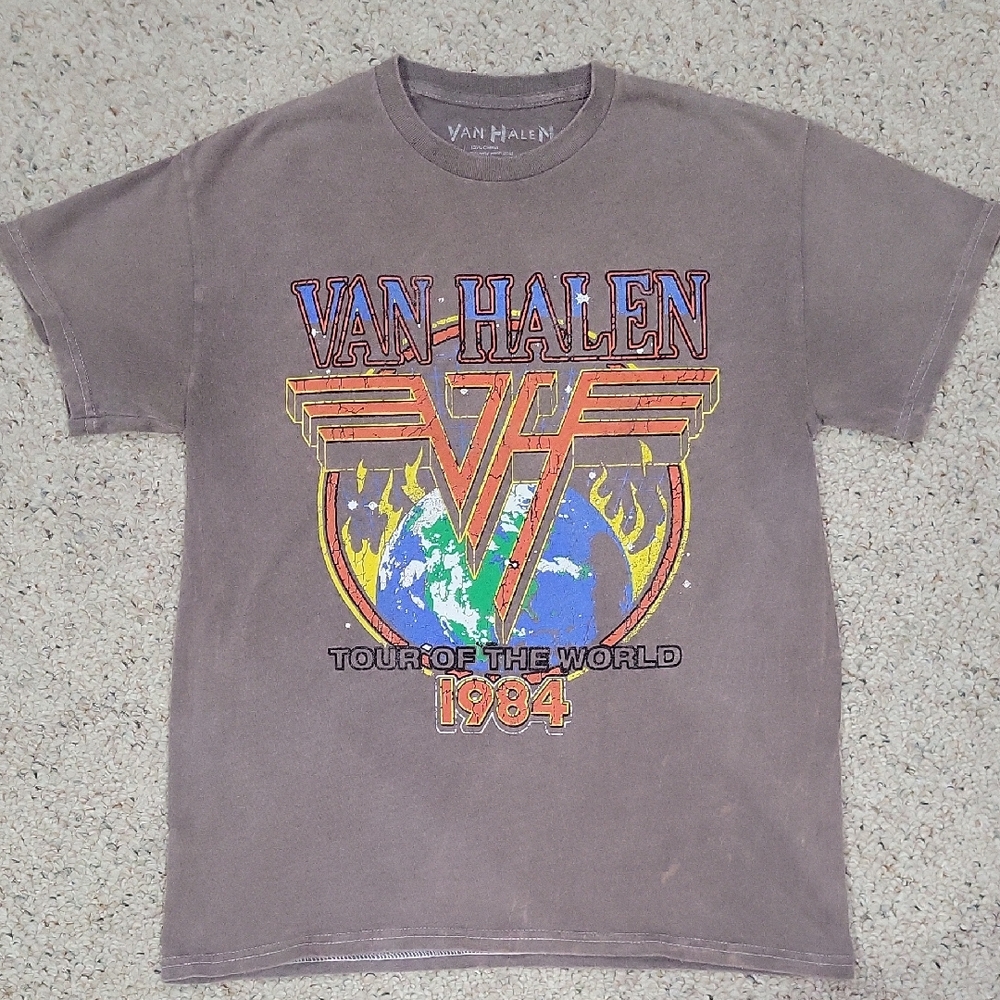 Van Halen 1984 Tour Graphic Tee - Gray